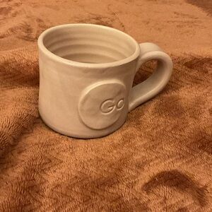 Ceramic mauve GO Mug - by Black Oak. No cracks no chips.